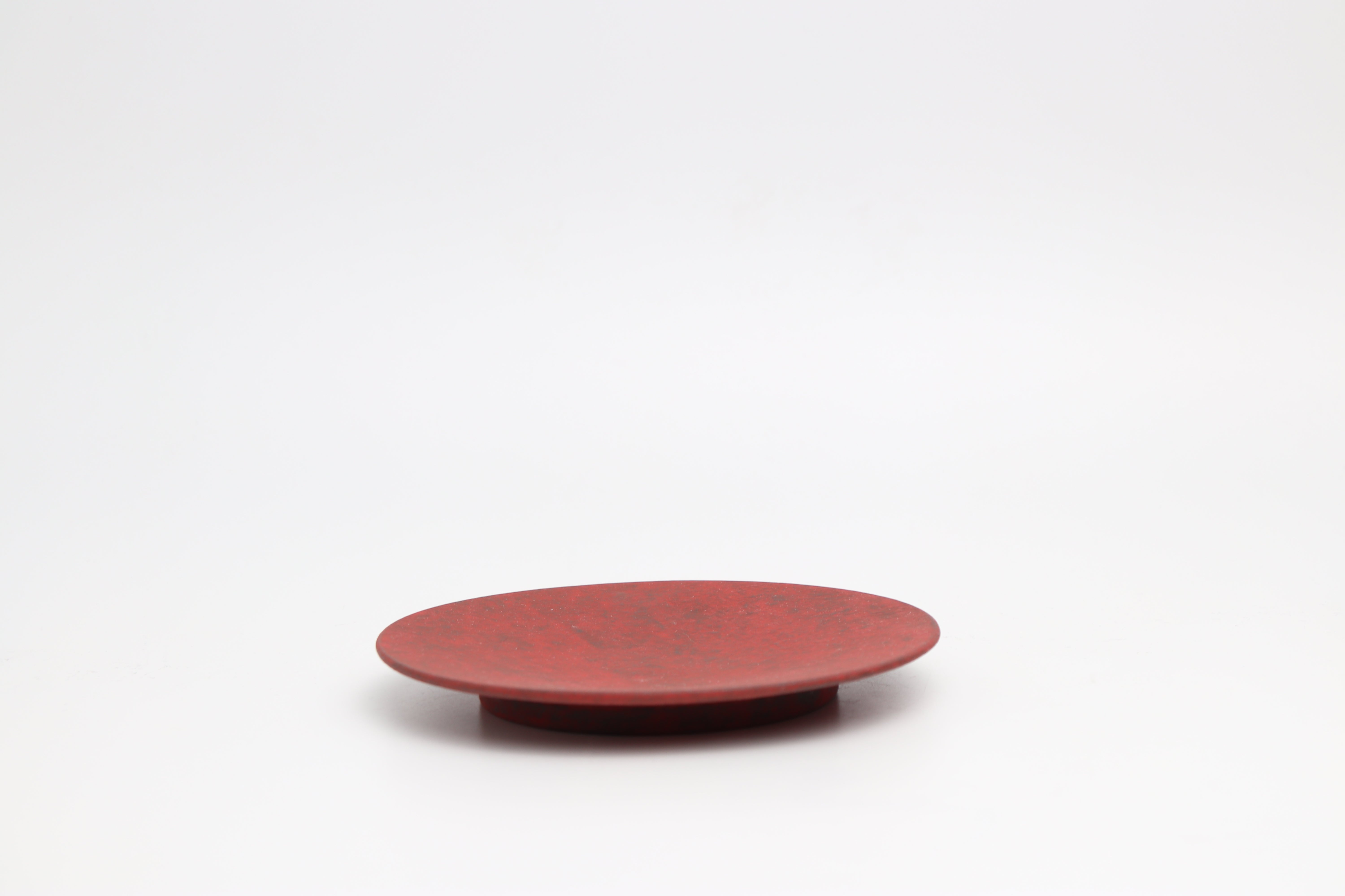 岡崎慧佑】皿 5寸 (赤) 陶磁器 | YUGEN KYOTO